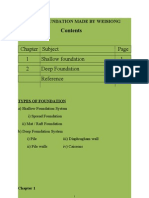 Shallow Foundation and Deep Foundation