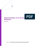 Representative of An Overseas Business PDF