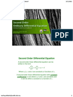 Second Order Differential Equation: Method of Undetermined Coefficients