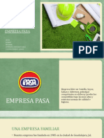 Proyecto Final de Ecoeficiencia: Empresa Pasa