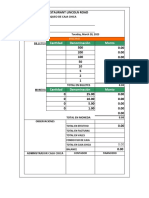 Plantilla Arqueo de Caja Chica en Excel