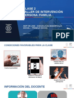 Clase 2 Taller de Intervención Persona /familia: Aiep On Line - Escuela de Desarrollo Social - Trabajo Social