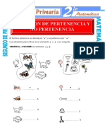 Relacion de Pertenencia Y No Pertenencia: Primaria