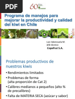 Programa de Manejos para Mejorar La Productividad y Calidad Del Kiwi en Chile