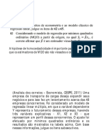 A Hipótese de Homocedasticidade É Importante para Demonstrar Que Os Estimadores de MQO São Não Viesados e Consistentes