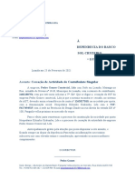 À Dependecia Do Banco Sol Cruzeiro Luanda : Assunto: Cessação de Actividade de Contuibuinte Singular