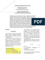 Comprovação Experimental Da Lei de Hooke