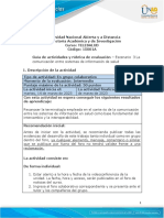 Guia de Actividades y Rúbrica de Evaluación - Unidad 2 - Escenario 3 - La Comunicación Entre Sistemas de Información de Salud