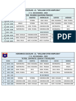 Horarios Escolar - 2023