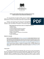 Manual de Instruções para Elaboração de Atas