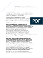 Fichamento Pacheco 2006 Desenvolvimento de Habilidades Sociais em Estudantes de Psicologia