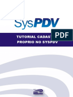 Tutorial Cadastro Proprio No Syspdv