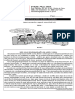 Diagnostica - 8º Ano - PORTUGUÊS APB 01.03