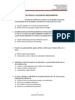 Ejercicios de Cálculo Y Dilución de Medicamentos