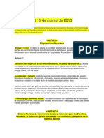 Ley 1620 Del 15 de Marzo de 2013: Capítulo I Disposiciones Generales