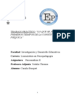 Trabajo Práctico I Psicioanálisis Ii