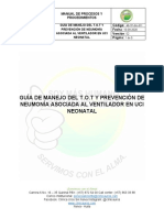 Ad-Tp-Gu-011-Guía de Manejo Del T.O.T y Prevención de Neumonía Asociada Al Ventilador en Uci Neonatal