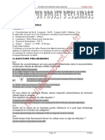 1) Cahier Des Charges: Etude D'Un Projet D'Eclairage