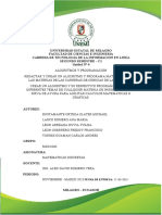 Universidad Estatal de Milagro Facultad de Ciencias E Ingenieria Carrera de Tecnologia de La Informacion en Linea Segundo Semestre - C1 Unidad #4