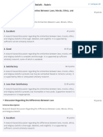 LDR-800 Rubric - Laws, Morals, Ethics, Religious Beliefs