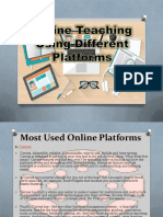 Online Teaching Using Different Platforms