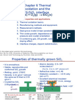 Chapter 6 Thermal Oxidation - I Bo Cui