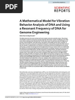 Mathematical Model For Vibration Behavior Analysis of DNA and Using A Resonant Frequency of DNA For Genome Engineering