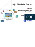 Trabajo Final Del Curso: EMIT-219 Matemática Aplicada para Mecatrónica