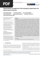 Hyperkalemia Management in The Emergency Department: An Expert Panel Consensus