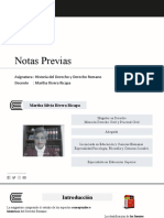 Notas Previas: Asignatura: Historia Del Derecho y Derecho Romano Docente: Martha Rivera Ricapa