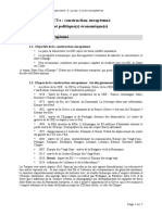 L'Ue: Construction Européenne Et Politique(s) Économique(s)