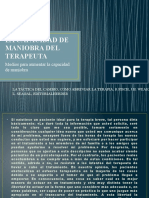 La Capacidad de Maniobra Del Terapeuta