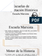 Escuelas de Interpretación Historica Marxismo