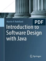 Martin P Robillard Introduction To Software Design With Java Springer