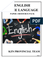 Grade 12 English HL Study Guide P1 Resource Pack KZN Provincial Team 2019