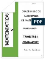 Cuadernillo de Actividades de Matematicas: Paraelmaestro