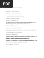 Ejercicio 1: Determinación y Clases de Conjuntos