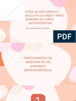 Control de Crecimiento Y Desarrollo en Los Niños Y Niñas Menores de 5 Años - Antropometria