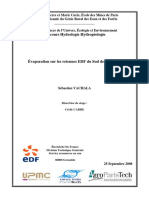 Etude - Évaporation Sur Les Retenues EDF Du Sud de La France