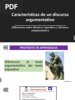 SEMANA 2 - Diferencias Entre Un Texto Expositivo y Argumentativo