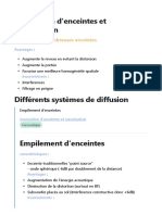 Association D'enceintes Et Sonorisation: Utilisation de Nombreuses Enceintes