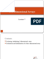 Two-Dimensional Arrays