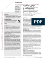 A Systematic Review of Complex Polypharmacy in Bipolar Disorder