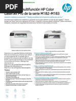 Caracteristicas Impresora HP Color Laserjet Pro MFP m182n m183fw