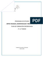 Programa de Estudio 3° y 4° Medio ARTES VISUALES Y MULTIMEDIALES