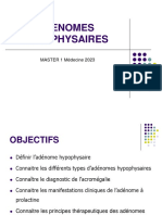 Adenomes Hypophysaires: MASTER 1 Médecine 2023