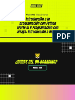 Clase 2 - Introducción A La Programación Python (Parte II) & Programación Con Arrays - Introducción A NumPy