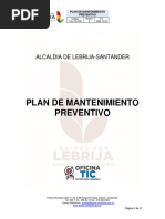 Plan de Mantenimiento Preventivo