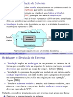 Capítulo V e VI Modelagem e Simulação de Sistemas