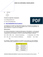 Halogenuros de Alquilo: I.E.S. "Politécnico" De. Cartagena (1º Bachillerato)